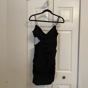 Zara Mini Cut Out Dress (Linen/Cotton)